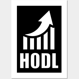 HODL! Cryptocurrency Investing Posters and Art